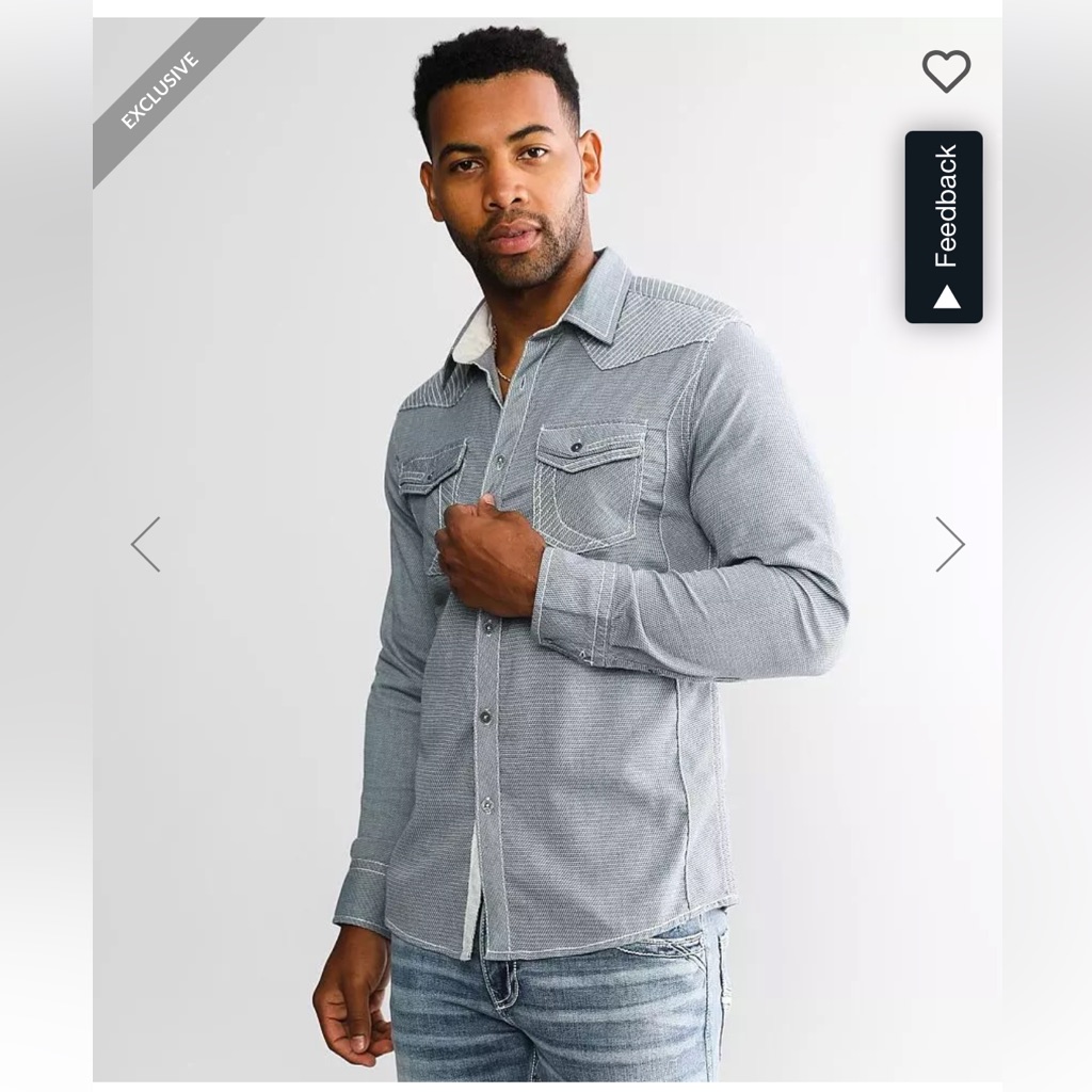 Buckle Black Button Down